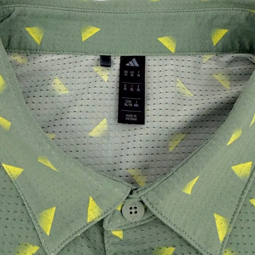 Adidas x Trump National Doral Bundle of 2 Polo Green/Striped Polo Black Gray
